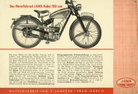 Jawa Robot 100 ccm Prospekt 11.1940