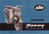 KTM Roller Ponny Prospekt 1960er Jahre