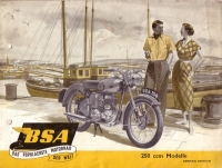 BSA 250ccm Prospekt 1954