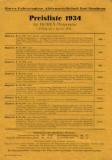 Horex Preisliste 1.1.1934