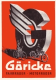 Göricke Motorrad und Fahrrad Programm ca. 1950