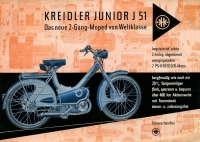 Kreidler Junior J 51 Prospekt 7.1955