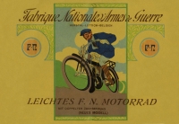 FN 1 Zylinder Motorrad Prospekt 1913