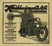 KC 1,4 PS und 3 PS Print-Werbung 1924