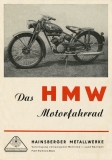 HMW Motorfahrrad Prospekt ca. 1950