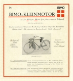 Ruppe / Bimo Kleinmotoren Prospekt 1920er Jahre