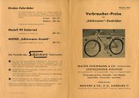 Schuermann Fahrrad Prospekt 1953