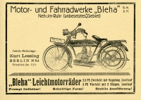 Bleha Werbung 1924