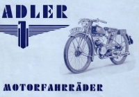 Adler Motorfahrräder Prospekt 1937