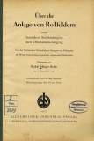 Anlage von Rollfeldern Brochüre 1937