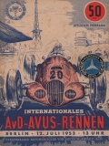 Programm AVUS 12.7.1953