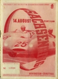 Programm Int. Sachsenringrennen 14.8.1955