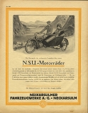 NSU Motorrad Programm 1919/20