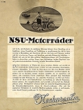 NSU Motorrad Programm 1922