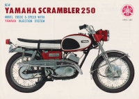 Yamaha Scrambler 250 YDS 3C Prospekt 1960er Jahre