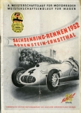 Programm Sachsenringrennen 27.8.1952