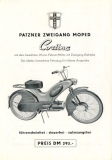 Patzner Moped Cortina Prospekt 1950er Jahre