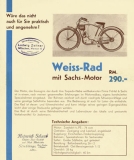 Weiss 74 ccm Motorfahrrad Prospekt ca. 1931