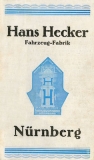Hecker Programm ca. 1925