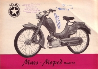 Mars Moped Modell 23 S Prospekt 1955