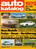 Auto Katalog 1978 Nr.21