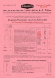 Phänomen Preisliste Nr.30P 20.1.1938