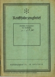NSU 248 ccm Fahrzeugbrief 1927