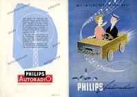 Autoradio Philips ND 541V-01 u.a. Prospekt 1955