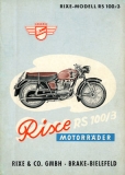 Rixe RS 100/3 Prospekt ca. 1960