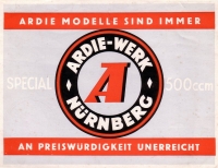 Ardie Special 500 Prospekt 1933