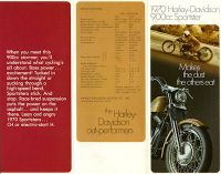 Harley-Davidson Sportster 900 ccm Prospekt 1970