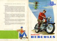 Hercules A 175 u. K 175 Prospekt 1960er Jahre