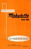 Mobylette AV 89 Prospekt 1960er Jahre