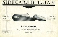 Belgian Seitenwagen Programm 1930er Jahre
