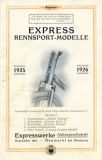 Express Rad Rennsport Modelle Prospekt 1926