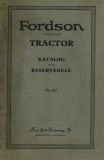 Fordson Traktor Ersatzteilliste 5.1924 dän