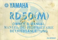 Yamaha RD 50 M Bedienungsanleitung 1981