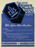 TAS Riemen Modell Prospekt 1926