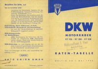 DKW Preisliste 5.1952