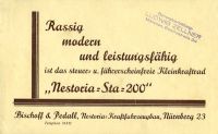 Nestoria STA 200 Prospekt ca. 1929