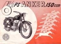 Anker 150 ccm Motorrad Prospekt 1951