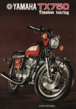 Yamaha TX 750 Prospekt 1974