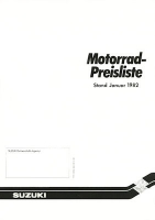 Suzuki Preisliste 1982