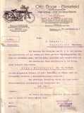 Boge Schreiben mit Briefkopf 1924
