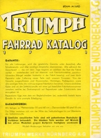 Triumph Fahrrad Programm 1931