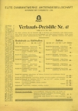 Diamant Fahrrad Preisliste 5.1933