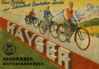 Kayser Fahrrad Prospekt ca. 1930
