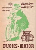 Fuchs Fahrradmotor FM 40 S Prospekt 1950er Jahre