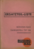 Buessing-NAG Fahrgestell Typ 150 Ersatzteilliste 1930er Jahre