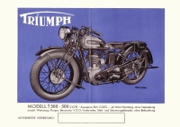 Triumph T 500 Prospekt 1930